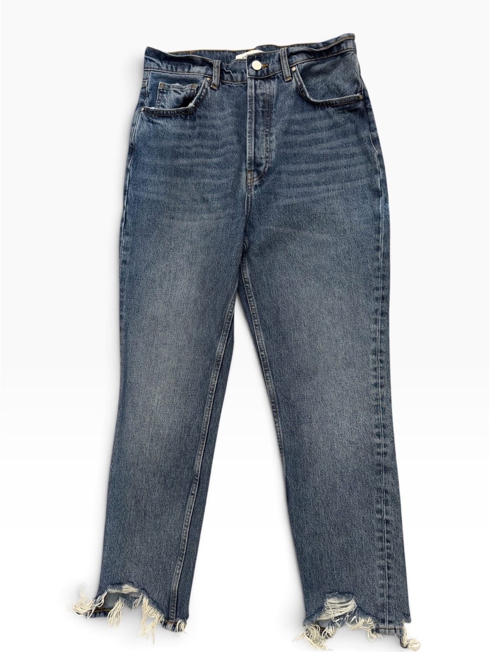 ANINE BING Sonya Jeans | Size 29 | Mid Indigo | High Rise Slim Straight